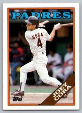 1988 Topps Joey Cora #91 San Diego Padres