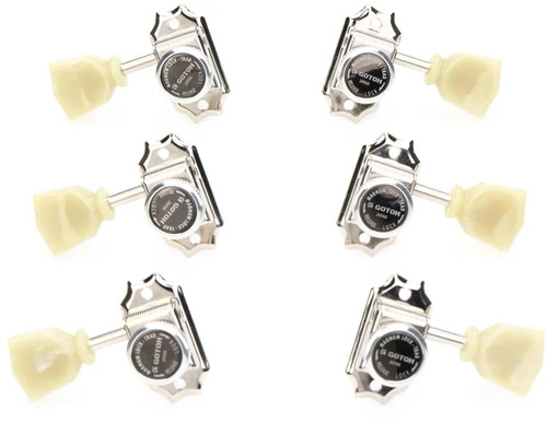 Gotoh SD90-SL MG-T Locking Tuners - 3+3 Nickel with Keystone Buttons
