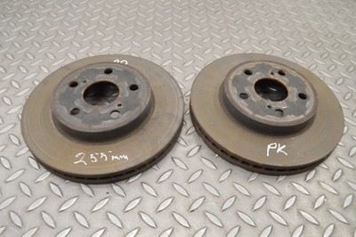 Toyota Prius XW50 Front Brake Disc Set 255mm 1.8 Hybrid 2018 15003131
