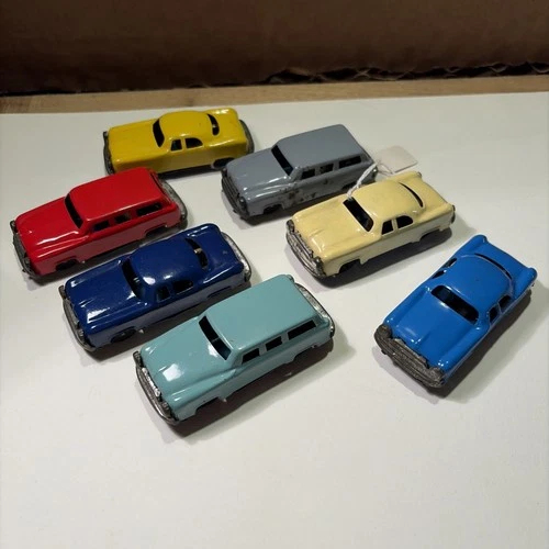 1960s Marx Toys Japan Tin Litho Friction Car Lot