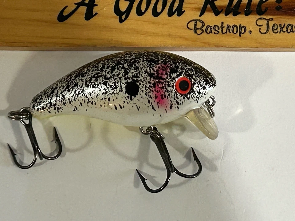 Mann's Vintage Baby 1-Minus Lure Single Stamped: Pearl Shad Splatter-Back - Image 4 of 4
