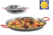 Paellapfanne HENDI Geeignet für Gasgrill   ø 34 cm  x  (H) 4 cm  Große Pfanne