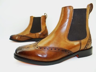 Melvin & Hamilton Selina 29 Chelsea ankle boots women's leather size 39 brown