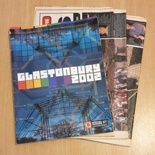 Glastonbury Festival 2002 The Official Programme  + 3 Daily Papers