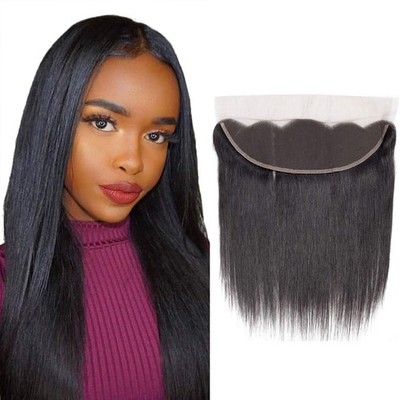 Rebasar 13x4 Lace Frontal Closure Human Hair 18 Inch Brazilian Straight Frontal