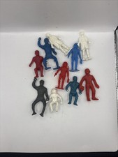 Lot of 10 Vintage 1960s Astronaut , Fire Fighters, Etc Figures MPC, Reader,