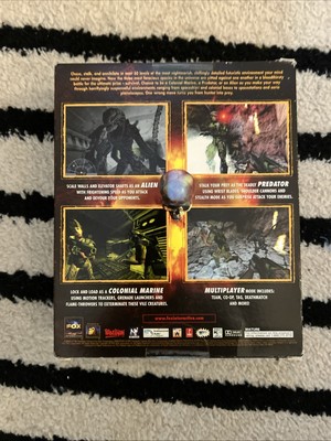 Aliens Versus Predator Factory Sealed 1999 Windows PC Game Big Box