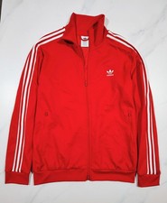 Adidas Originals Prime Blue mens Red Trefoil Logo Track Tracksuit Jacket size XL