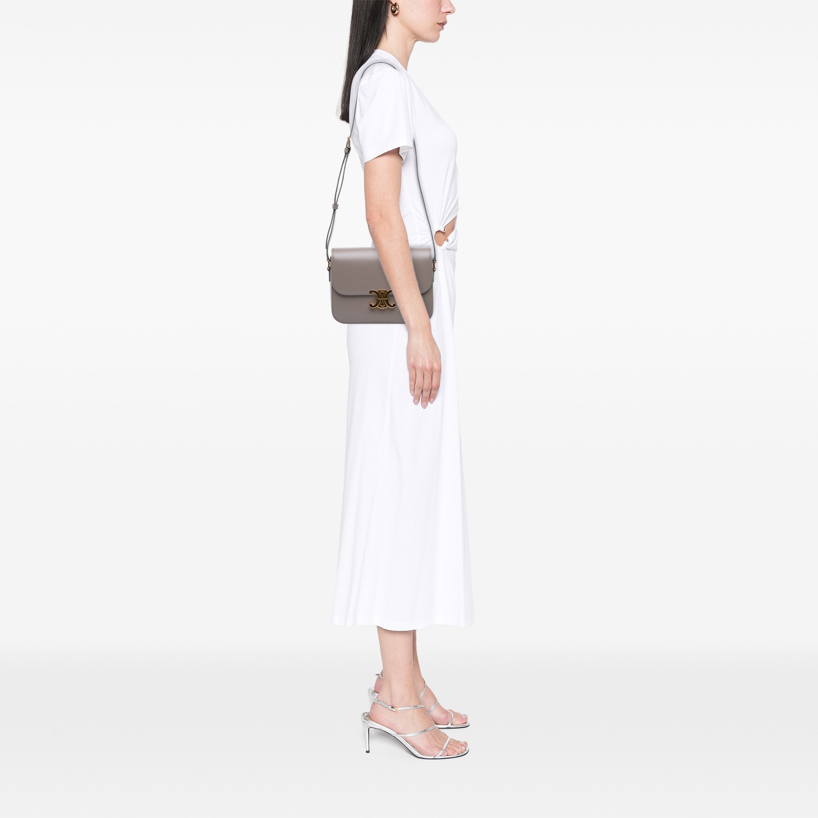 Authenticated Celine Classique Shiny Calfskin Tri… - image 11