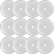 12 Pcs French Press Filter, 4 Inch Stainless Steel French Press Screen Replaceme