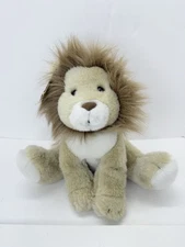 Prestige Toy Corp Vintage Sitting Lion Plush 12" 1989 Stuffed Animal With Tags