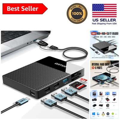 All-in-One 1TB External Hard Drive & Hub - Streamlined Data Access Anywhere