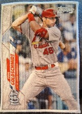 2020 Topps Update Paul Goldschmidt Cloth Patch Box Topper Cardinals