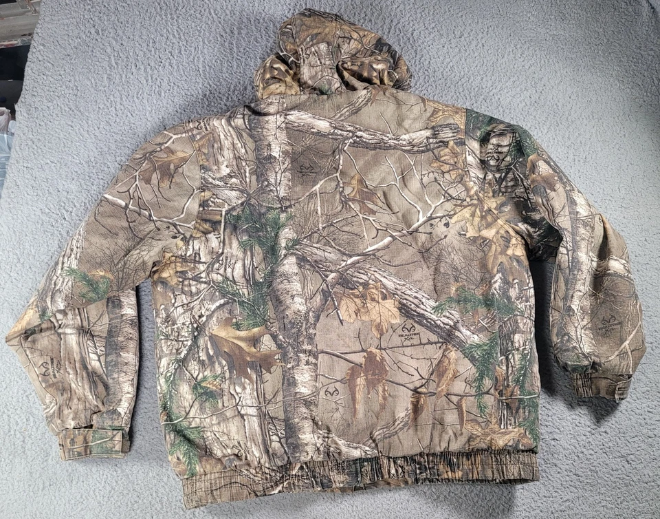 Real Tree Xtra Camo Insulated Hooded Hunting Jacket Mens Size XL 46-48 - Image 2 of 4