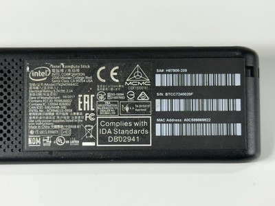 INTEL Compute Stick STK2M3W64CC Core M3-6Y30 0.9GHz 4GB Ram 64GB