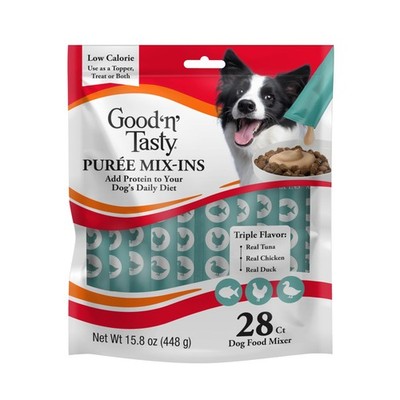 Good 'n' Tasty Triple Flavor Puree Mix-Ins Dog Food 15.8 Fl Oz (Pack of 1) 