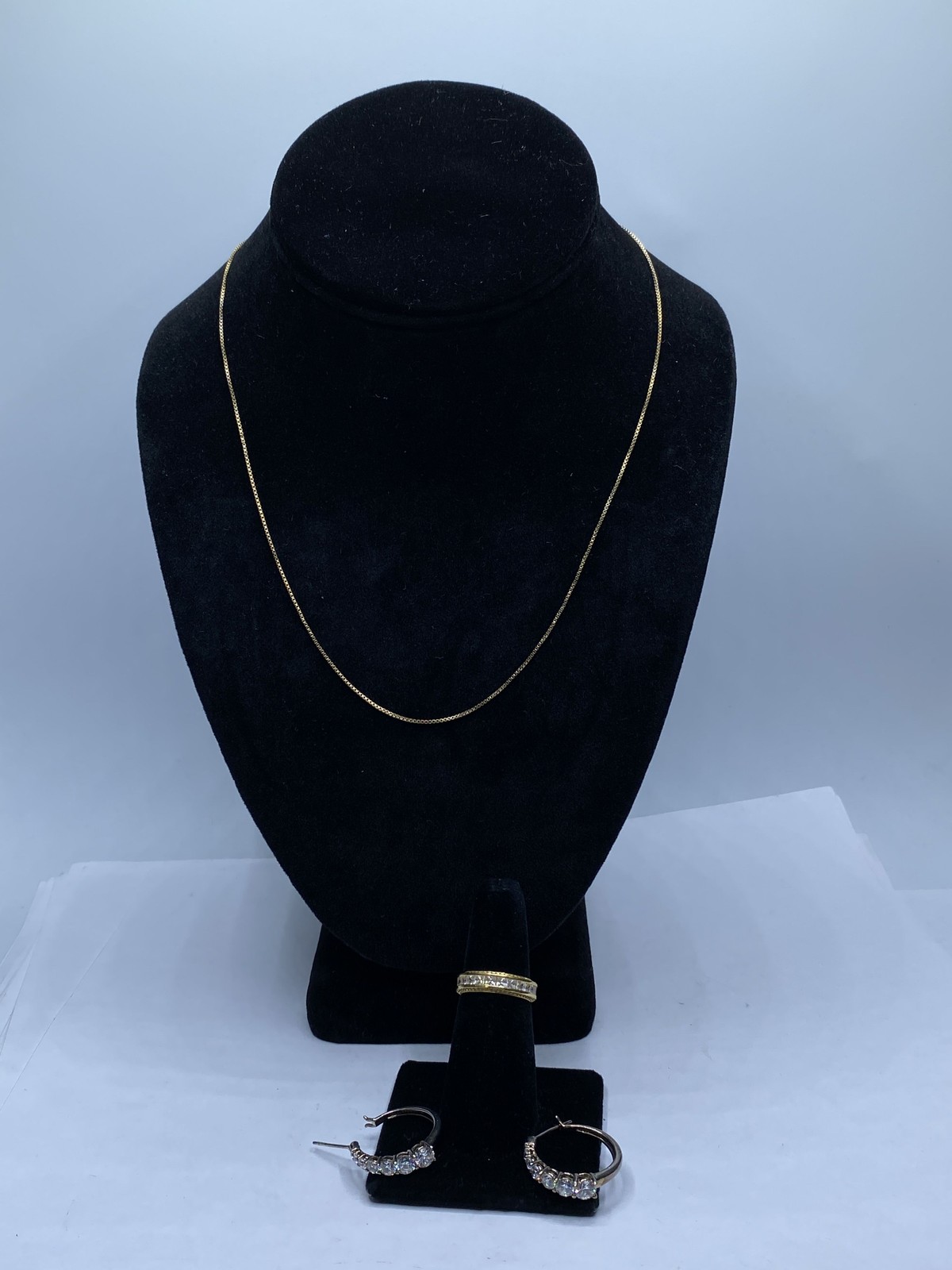 Gold Over Sterling Silver Assorted Bundle 3pcs 10… - image 1