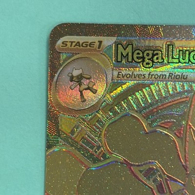 Mega Lucario EX 188/132 Hyper Rare Gold Mega Evolutions Pokemon