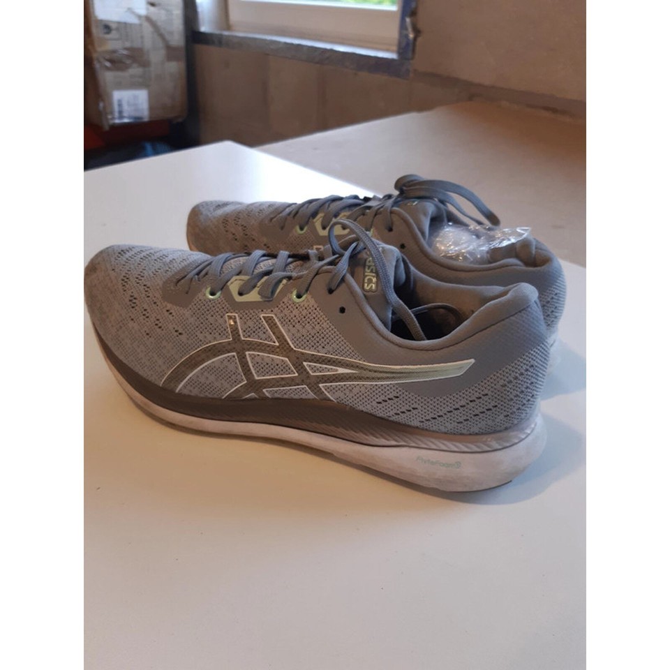 ASICS Evoride Running Shoes Women Size UK 8 Gray Green Athletic Lace Up