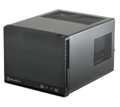 Silverstone SST-SG13B-Q (black, plastic front panel) Mini-DTX/Mini