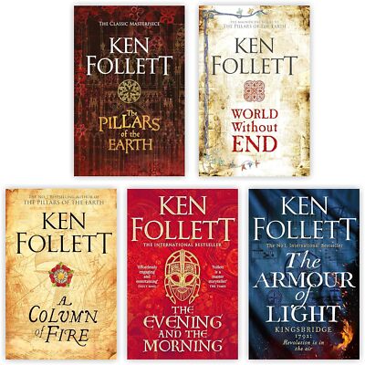 Kingsbridge Series 5 Books collection set by Ken Follett PAPERBACK 2023