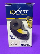 Brady XC-240-498 ID XPERT Labeling Cartridge Vinyl Cloth Black on White NEW