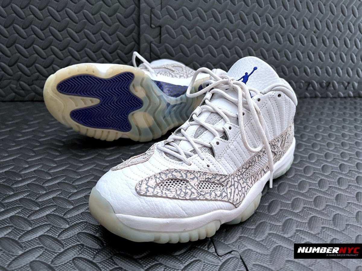 NIKE AIR JORDAN 11 XI LOW 2003 RETRO 306008-142 ZEN GREY COBALT