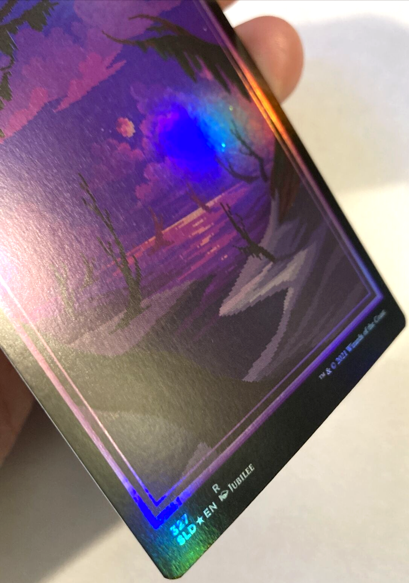 MTG Snow-Covered Swamp *FOIL* Secret Lair Drop PixelSnowLands.jpg