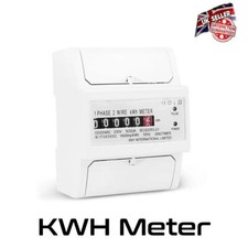 Din Rail KWH Energy Meter 5 -100 Amp 240v Electric Single Phase Credit *UK*