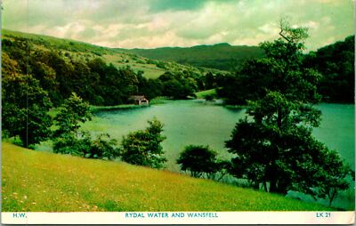 Rydal Water and Wansfell Lake Postcard unused (25710)