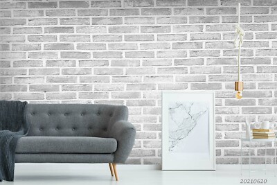 3D Grey Brick Wall Texture Self-adhesive Removable Wallpaper Murals Wall 75