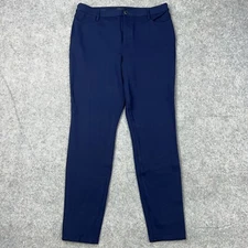Talbots Pants Womens 10 Blue Soho 5 Pocket Jeggings Ponte Knit Stretch Career