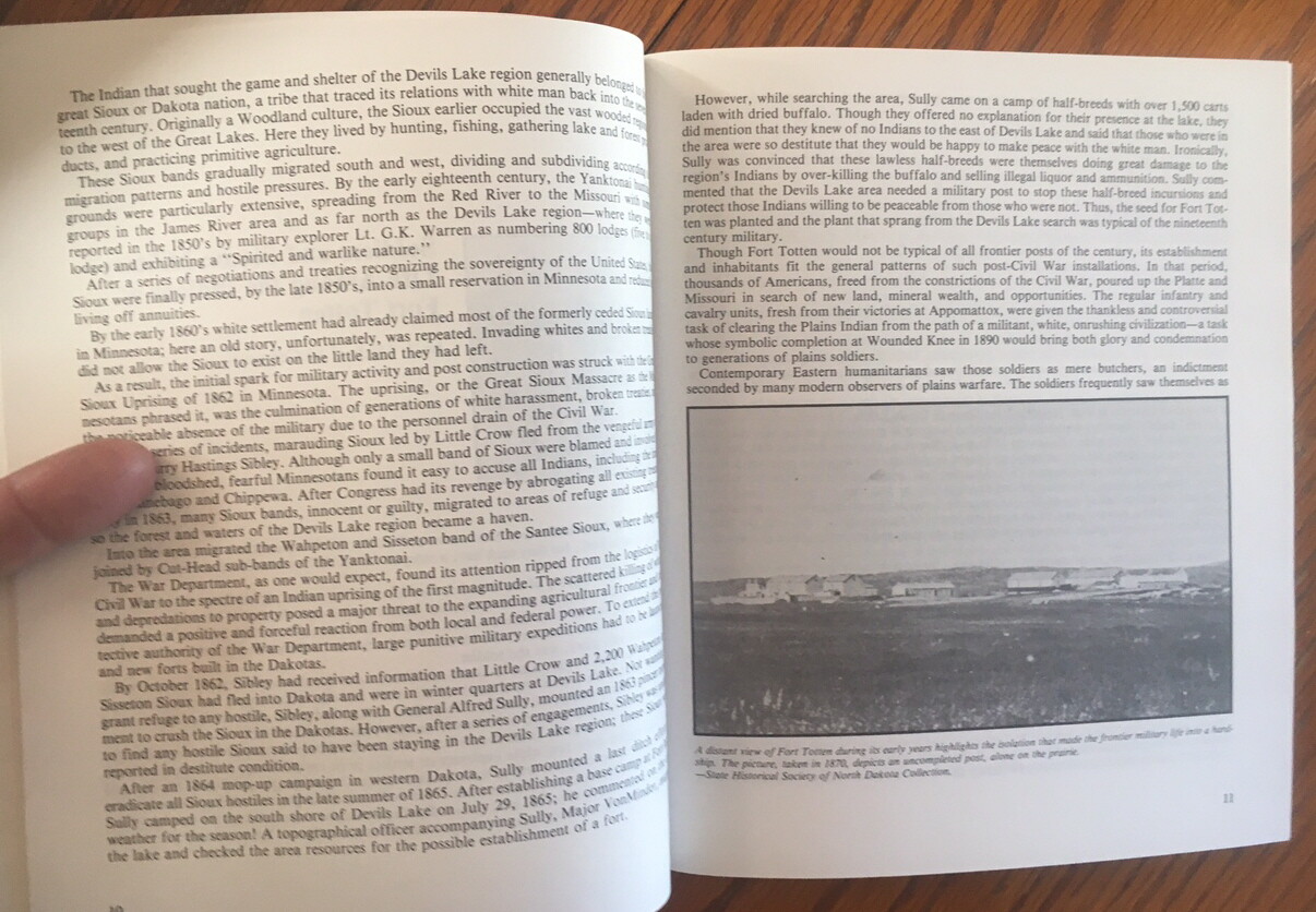 North Dakota HIst Fort Totten Military Post and Indian School