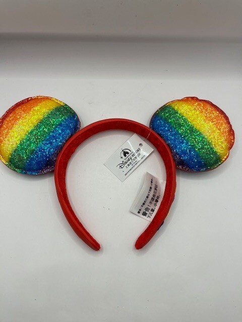 Disney Parks Rainbow Glitter Collection Mickey Mouse Ears  display picture 1