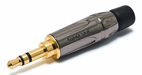 Amphenol ks3pc-au 3.5 mm stereo mini Plug nero/oro (b9M)