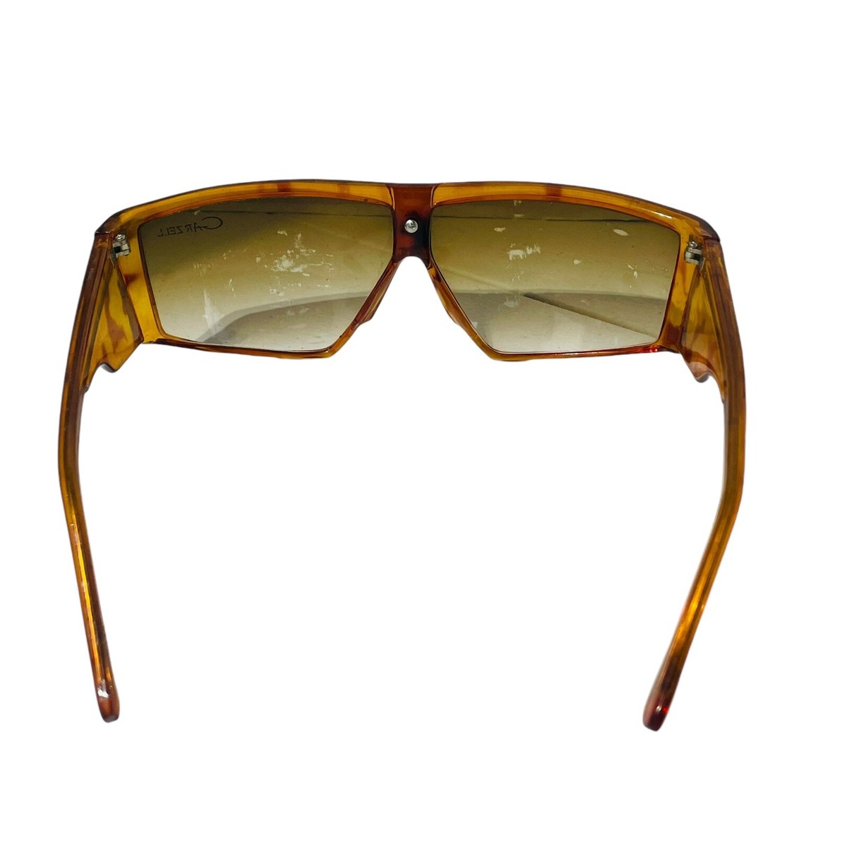 Vtg 1980s Garzell Brown Tortoiseshell X Rap Hip Hop  display picture 1