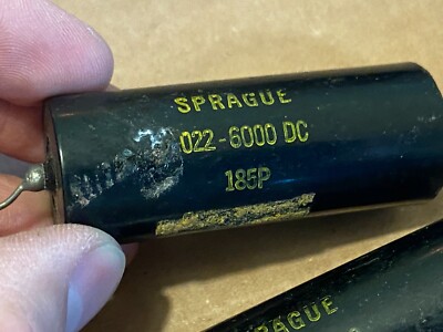 Condensateur Sprague 2 X 0,05 Uf 10 % 200 V Noir Beauté. 2tm-s50. Ag
