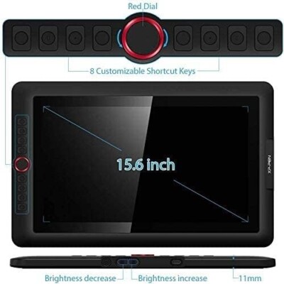 Xp-pen Artist 15.6'' Pro Display Digitizer Drawing Graphic Tablet - Black