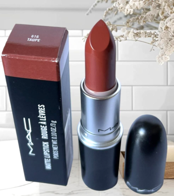 MAC MATTE LIPSTICK 616 TAUPE 0.10oz / 3g NEW IN BOX RARE | eBay