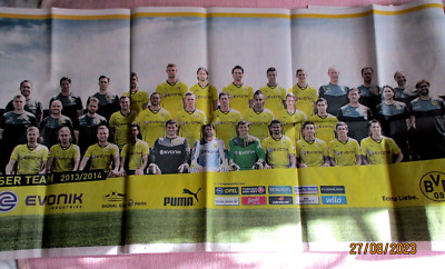 Poster Fußball Super BVB-Panoramaposter 2013/2014,  aus den Ruhrnachrichten
