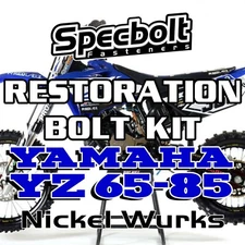 Specbolt Restoration Bolt Kit For Yamaha YZ65 YZ80 YZ85 Fasteners Nickel Wurks