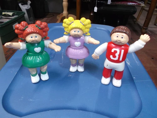 Vintage Cabbage Patch Kids Magnetic Figure Puzzle Set Of 3 Complete