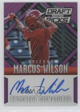 2014 Panini Prizm Perennial Draft Picks Purple /149 Marcus Wilson #69 Auto o6n