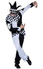 Rubie's 810994STD Official Dark Jester Halloween Circus Costume, Men's, Standard