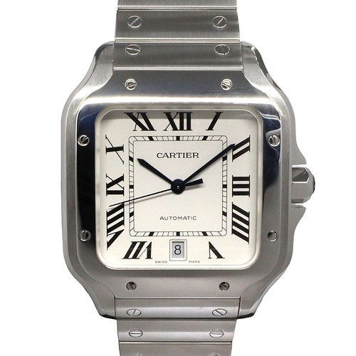 Cartier Santos WSSA0018 39.8mm Stainless Steel Silver Wristwatch #UW697