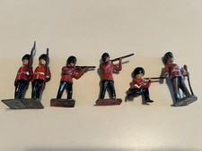 William Britains Vintage Soldier Lot of 6 Figures British Grenadier Guards 