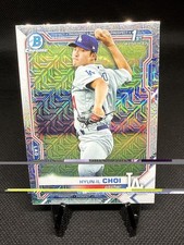 Hyun-il Choi 1st 2021 Bowman Chrome Prospects Mojo Refractor #BCP-130 Dodgers