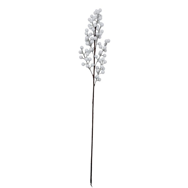 KüNstlicher Beerenzweig Weiß Ca. 76 Cm Weihnachten Advent Gesteck Gestecke-image