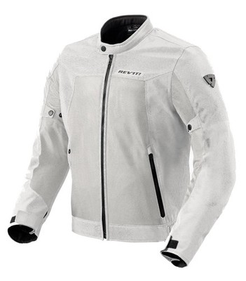 REV'IT! Eclipse 2 Motorcycle Jacket Silver X-Large with CE Padding