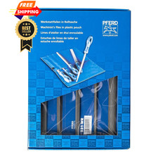 PFERD 5-Piece 8" Machinist File Set   Bastard Coarse Cut 8 inch,